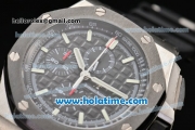 Audemars Piguet Royal Oak Offshore Chrono Swiss Valjoux 7750 Automatic Steel Case with Black Bezel and Stick Markers - 1:1 Best Edition (ZF)