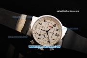 Ulysse Nardin Swiss Valjoux 7750 Automatic Movement Steel Case with Beigge Dial - Three Subdials