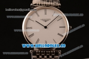 Longines La Grande Classique SWISS QUARTZ Steel Case with White Dial and Steel Bracelet