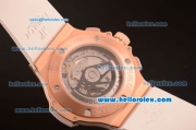 Hublot Big Bang Hub4100 Rose Gold Case with White Dial and White Rubber Strap-1:1 Original