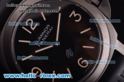 Panerai Luminor Base PAM 000G Swiss ETA 6497 Manual Winding Movement PVD Case with Black Dial - 1:1 Original