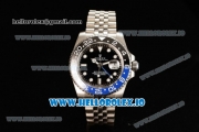 Rolex GTM-Master II 2836 Automatic Steel Case with Black Dial Dots Markers and Steel Bracelet