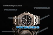 Audemars Piguet Royal Oak Offshore Black Themes Chrono Swiss Valjoux 7750 Automatic Steel Case/Bracelet with Black Dial and White Arabic Numeral Markers (NOOB)