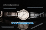 Breguet Classique Japanese Miyota 9015 Automatic Movement Steel White Dial and Roman Numeral Markers Leather Strap (FF)