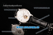 Vacheron Constantin Patrimony Tourbillon Swiss ETA 2824 Automatic Steel Case with White Dial and Silver Stick Markers