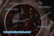 Rolex Daytona Chronograph Swiss Valjoux 7750 Automatic Brushed Full PVD wiht Black Dial and Black Markers