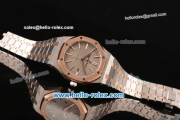 Audemars Piguet Royal Oak Swiss ETA 2824 Automatic Two Tone Case with Stick Markers and Grey Grid Dial - 1:1 Original