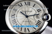 Cartier Ballon Bleu De Large Miyota 9015 Automatic Steel Case/Bracelet White Dial With Roman Numeral Markers(JF)