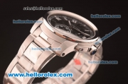 Cartier Calibre De Swiss ETA 2824 Automatic Full Steel with Black Dial