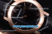 Audemars Piguet Jules Audemars Clone AP Calibre 3120 Automatic Rose Gold Case with Black Dial and Stick Markers (EF)