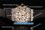 Audemars Piguet Royal Oak Offshore Miyota OS20 Quartz Steel Case with White Dial and Black Arabic Numeral Markers - Diamonds Bezel (EF)