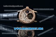 Patek Philippe Grand Complication Swiss Tourbillon Manual Winding Rose Gold Case with Rose Gold Dial Roman Numeral Markers and Black Leather Strap