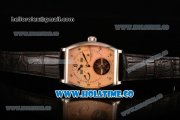 Vacheron Constantin Malte Tourbillon Regulateur Swiss Tourbillon Manual Winding Steel Case with Beige Dial Black Leather Strap and Arabic Numeral Markers (TF)