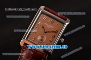 Patek Philippe Gondolo Miyota 1L45 Quartz Steel Case with Coffee Dial and Arabic Numeral Markers