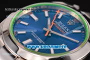 Rolex Milgauss Swiss ETA 2836 Automatic Steel Case with Blue Dial and White Stick Markers - 1:1 Original (JF)