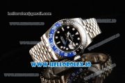 Rolex GTM-Master II 2836 Automatic Steel Case with Black Dial Dots Markers and Steel Bracelet