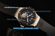 Hublot Big Bang Swiss Tourbillon Manual Winding Movement Steel Case with Black Dial With Ceramic Bezel -Black Rubber Strap