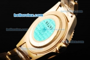 Rolex Submariner Swiss ETA 2836 Movement Gold Case with Blue Dial and Blue Bezel