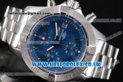 Breitling Avenger Seawolf Chrono Miyota OS10 Quartz Stainless Steel Case/Bracelet with Blue Dial and Stick Markers