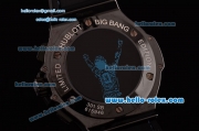 Hublot Big Bang Maradona Chronograph Swiss Valjoux 7750-SHG Automatic Movement PVD Case with Black Dial and Black Leather Strap-Limited Edition