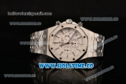 Audemars Piguet Royal Oak 41MM Chrono Miyota Quartz Full Steel with White Dial and Stick Markers