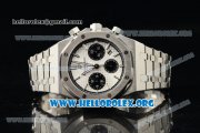 Audemars Piguet Royal Oak 41MM Chronograph Swiss Valjoux 7750 Automatic Steel Case/Bracelet with White Dial (EF)