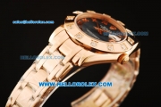 Rolex Datejust Swiss ETA 2836 Automatic Movement Full Rose Gold with MOP Dial and Diamond Bezel