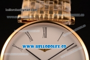 Longines La Grande Classique SWISS QUARTZ Yellow Gold Case with White Dial and Yellow Gold Bracelet