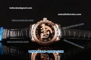 Ulysse Nardin Freak Asia ST22 Automatic Rose Gold Case with Black Dial Numeral Markers and Black Leather Strap - 7750 Coating