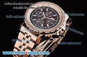 Breitling Bentley GT II Chrono Swiss Valjoux 7750-SHG Automatic Steel Case with Stick Markers and Black Dial