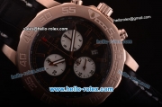 Breitling Colt Chronograph II Chronograph Miyota Quartz Rose Gold Case with Black Dial