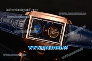 Patek Philippe Gondolo Asia Manual Winding Rose Gold Case with Blue Dial and Stick Markers