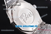 Audemars Piguet Royal Oak Swiss Quartz Steel Case/Bracelet with White Dial and Stick Markers