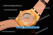 Audemars Piguet Royal Oak 39MM Miyota 9015 Automatic Yellow Gold Case with Black Dial and Stick Markers (BP)