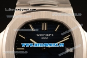 Patek Philippe Nautilus Jumbo Miyota 9015 Automatic Full Steel with Black DIal and Stick Markers - 1:1 Original