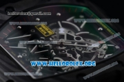 1:1 Richard Mille RM 35-02 RAFAEL NADA Japanese Miyota 9015 Automatic PVD Case with Skeleton Dial Black Rubber Strap