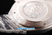 Vacheron Constantin Malte Swiss ETA 2836 Automatic Movement Silver Case with White Dial and Stick/Numeral Marker-SS Strap