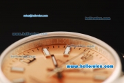 Rolex Air King Automatic Movement ETA Coating Case and Orange Dial and Steel Strap