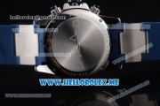 Ulysse Nardin Maxi Marine Diver Miyota OS20 Quartz Steel Case with Blue Dial and Blue Rubber Strap Stick Markers