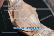 Audemars Piguet Royal Oak Swiss Quartz Rose Gold Case with Grey Dial and Rose Gold Bracelet (EF)