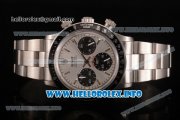 Rolex Daytona Vintage Chrono Miyota OS20 Quartz Steel Case/Bracelet with Silver Dial and Stick Markers