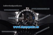 Ulysse Nardin Executive Dual Time & Big Date Asia ST25 Automatic Steel Case Black Dial White Markers and Black Rubber Strap Ulysse Nardin Executive Dual Time & Big Date Asia ST25 Automatic Steel Case Black Dial White Markers and Black Rubber Strap