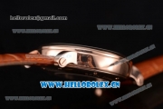 Cartier Rotonde de Cartier Astrotourbillon Asia 2813 Automatic Rose Gold Case with Silver Dial Roman Numeral Markers and Brown Leather Strap