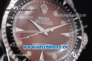 Rolex Milgauss Vintage Asia 2813 Automatic Steel Case with Brown Dial Dot Markers and Black Nylon Strap