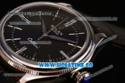 Rolex Cellini Time Asia Automatic Steel Case with Black Dial and Silver Stick Markers (New)