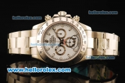 Rolex Daytona II Chronograph Swiss Valjoux 7750 Automatic Movement Full Steel with White Dial and White Markers