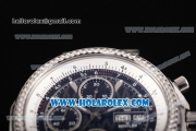 Breitling Bentley Motors Chrono Swiss Valjoux 7750 Automatic Steel Case/Bracelet with Black Dial and Silver Stick Markers (BP)