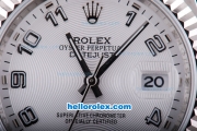 Rolex Datejust Automatic with White Dial Number Marking-New Version