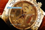 Rolex Daytona Oyster Perpetual Automatic Movement Gold Case and Golden Dial