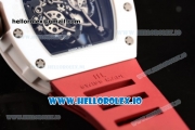 Richard Mille RM 055 Bubba Watson 9015 Automatic Ceramic Case with Black Dial Dots Markers and Rubber Strap